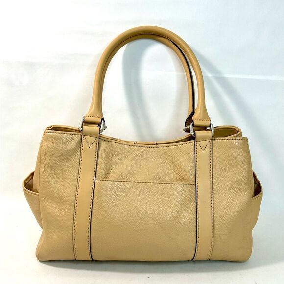 Calvin Klein Beige Leather Satchel - Picture 2 of 11